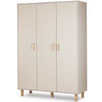 KLUPŚ - LAURA Szafa 3-drzwiowa | Szampański-Buk