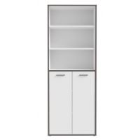 Forte - KEFLAVIK KFLR821-J53 | Regał | Biały / Uni Wolfram Szary