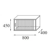 AMS Meble Biurowe - Szafka Wisząca RG39 P/L | Z żaluzją
