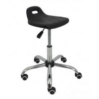 MAZUR KRZESŁA - PU 2 Taboret Chrom | Na Kółkach