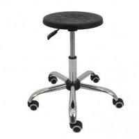 MAZUR KRZESŁA - PU 3 Taboret Chrom | Na Kółkach