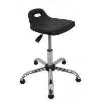 MAZUR KRZESŁA - PU 2 Taboret Chrom | Na Stopkach