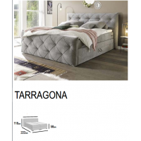 MEBLE BEST - TARRAGONA Megacomfort Visco Łóżko kontynentalne z tradycyjnym pojemnikiem na pościel 160x200