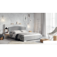 Forte - TIPUR Łóżko tapicerowane 160x200 | z pojemnikiem na pościel