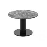 HUBERTUS - SOLO MINI Ława 80 | Venatino white połysk | Czarny połysk