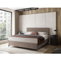 Mars Meble - Wave Łóżko kontynentalne z pojemnikiem | 140x200 | Materac Pocket | Topper