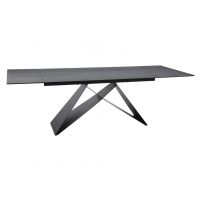 SIGNAL - WESTIN CERAMIC PIETRA DI SAVOIA Stół 160-240x90 | Jasny Szary mat | Czarny mat