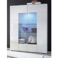 MC AKCENT - DAMA Witryna 2 drzwi | Biały połysk | 209008-06